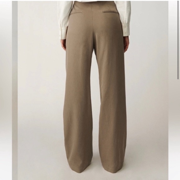 Reformation Tan Wide Leg Pants - Picture 2 of 9